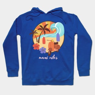 Maui Vibes with Scooter Hoodie